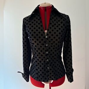 Farinaz Taghavi Retro Polka Dot Dagger Collar​